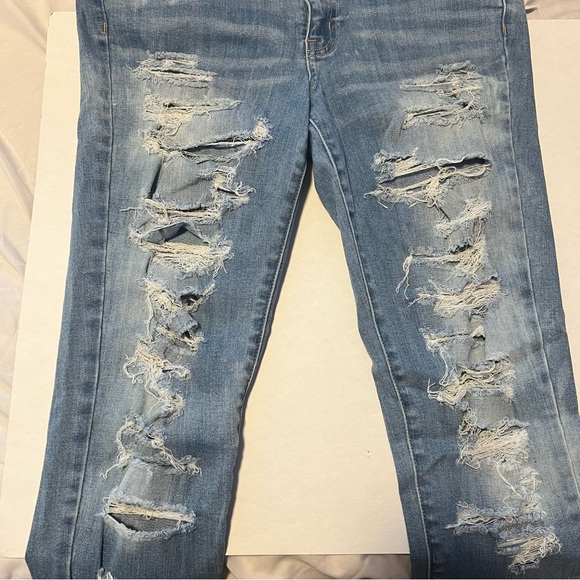 American Eagle Super Stretch Ripped Skinny Jeans - Picture 5 of 11
